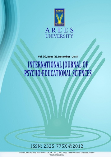 					View Vol. 4 No. 3 (2015): International Journal of Psycho-Educational Sciences
				